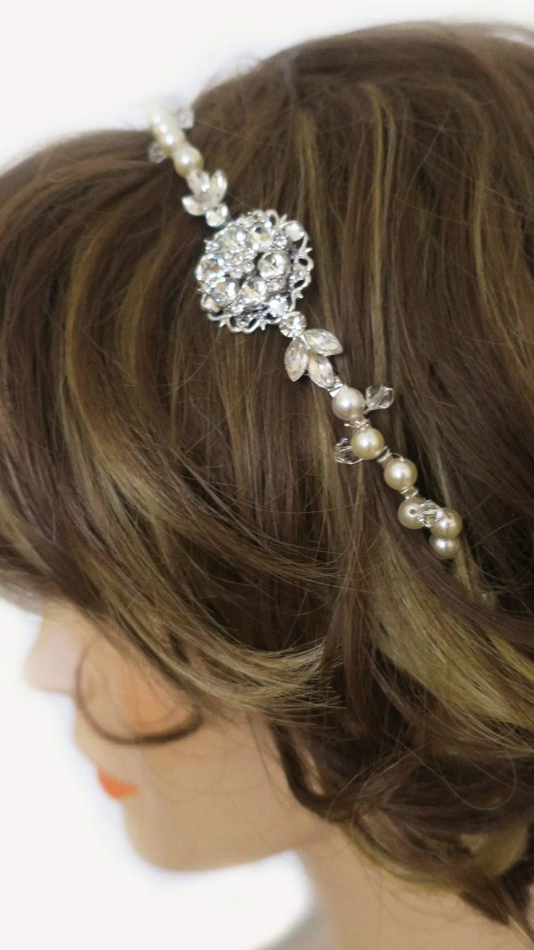 Pearl Tiara Wedding Sadia