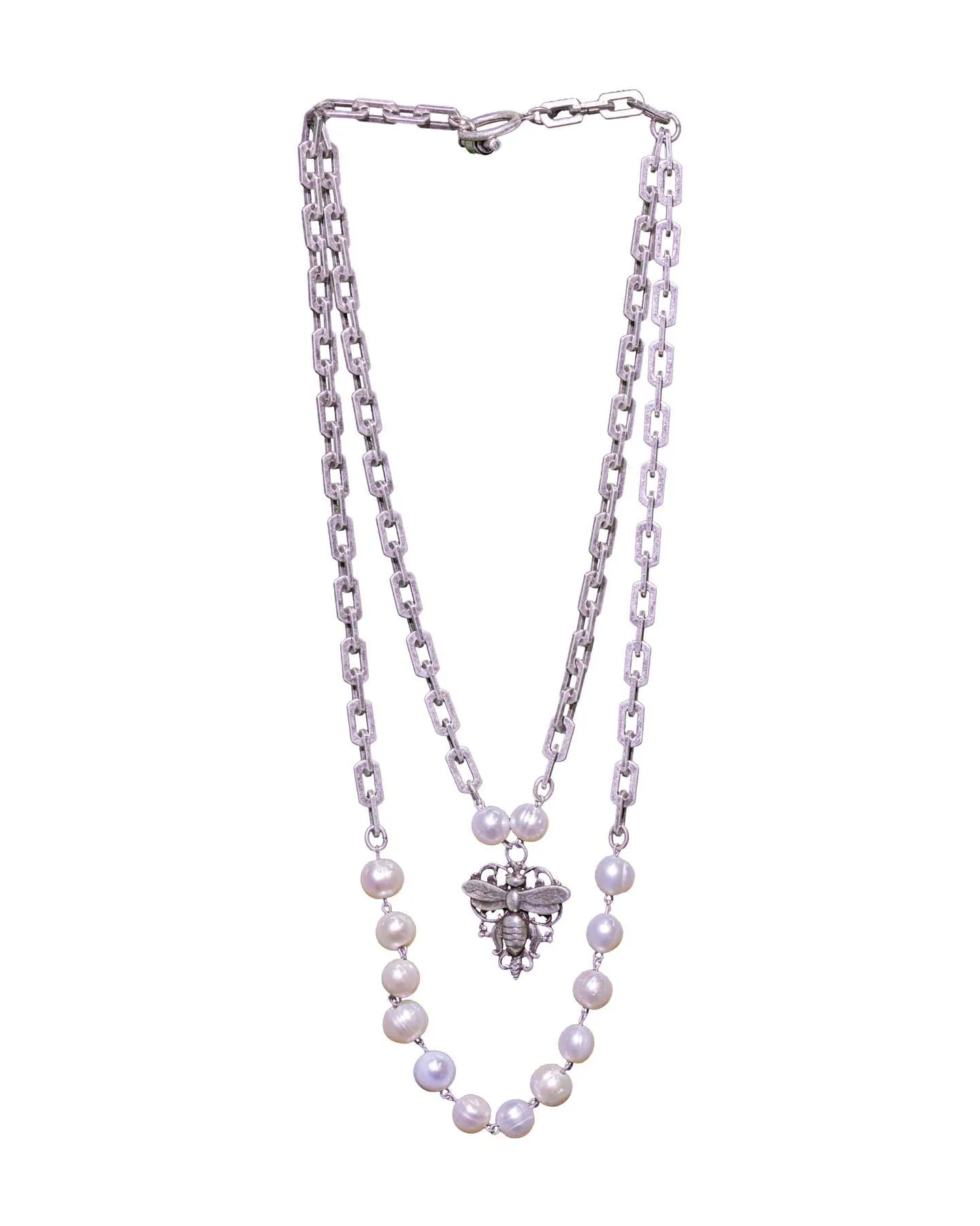 Pearls With Filigree Miel Pendant