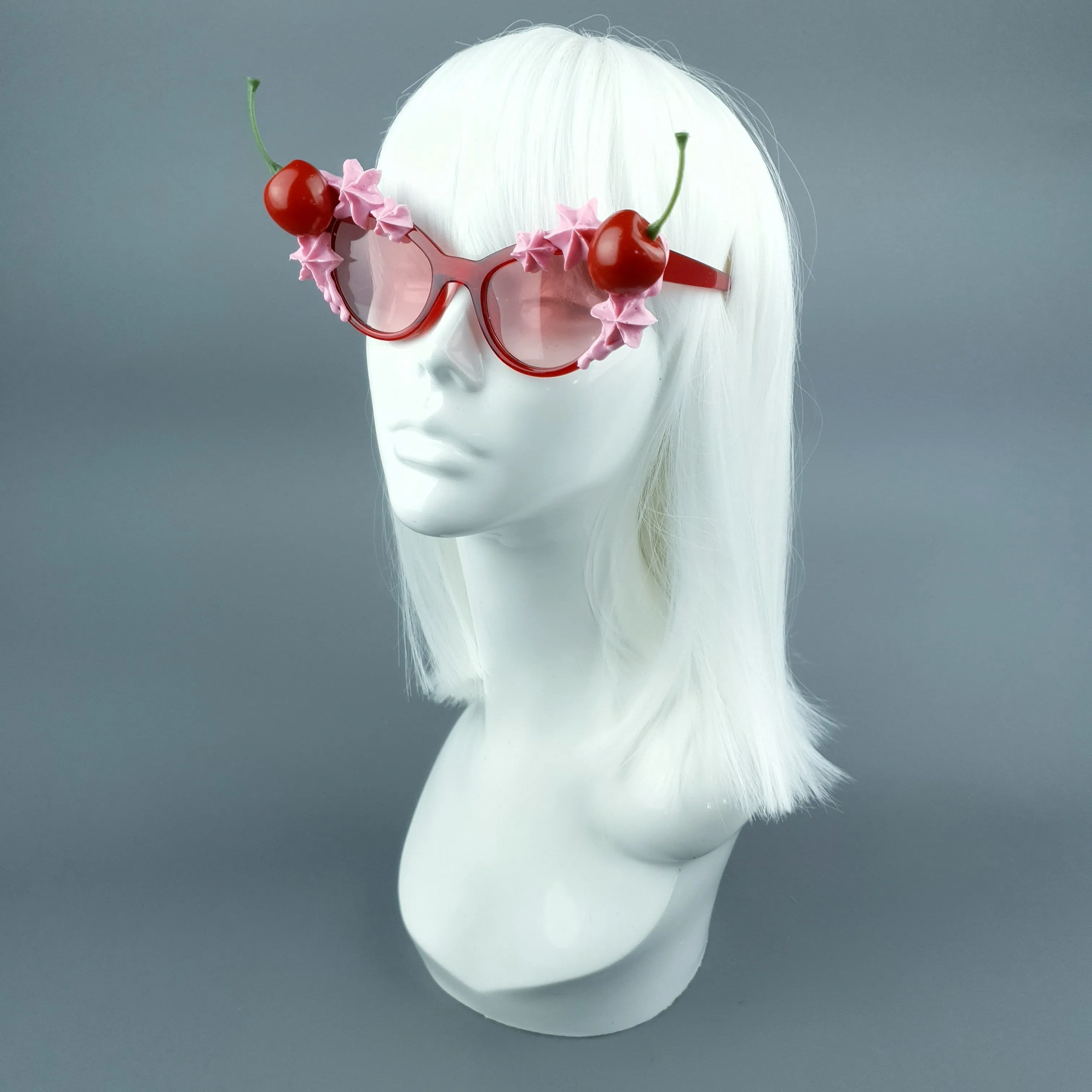 "Bimi" Pink Frosting Icing Cherry Sunglasses