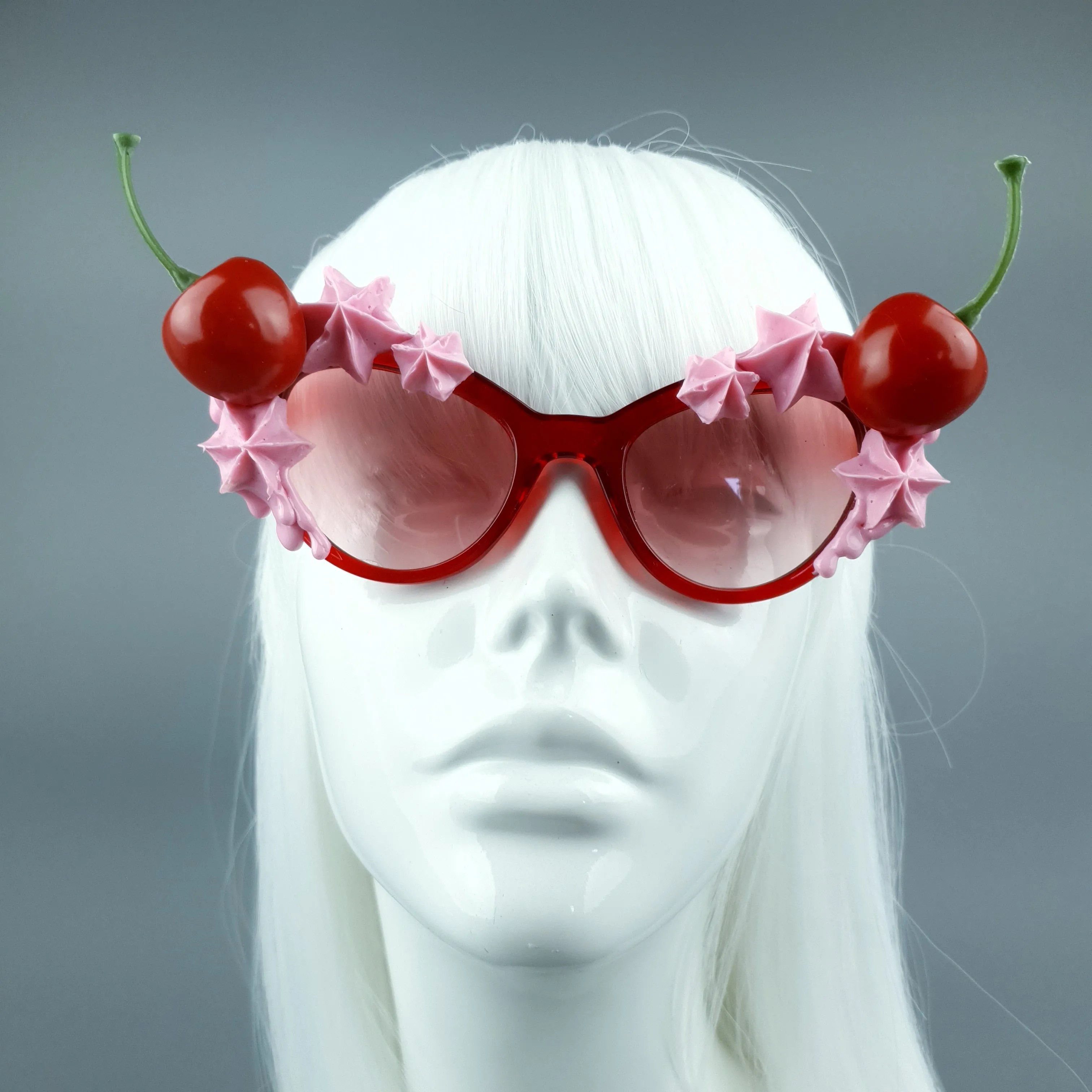 "Bimi" Pink Frosting Icing Cherry Sunglasses