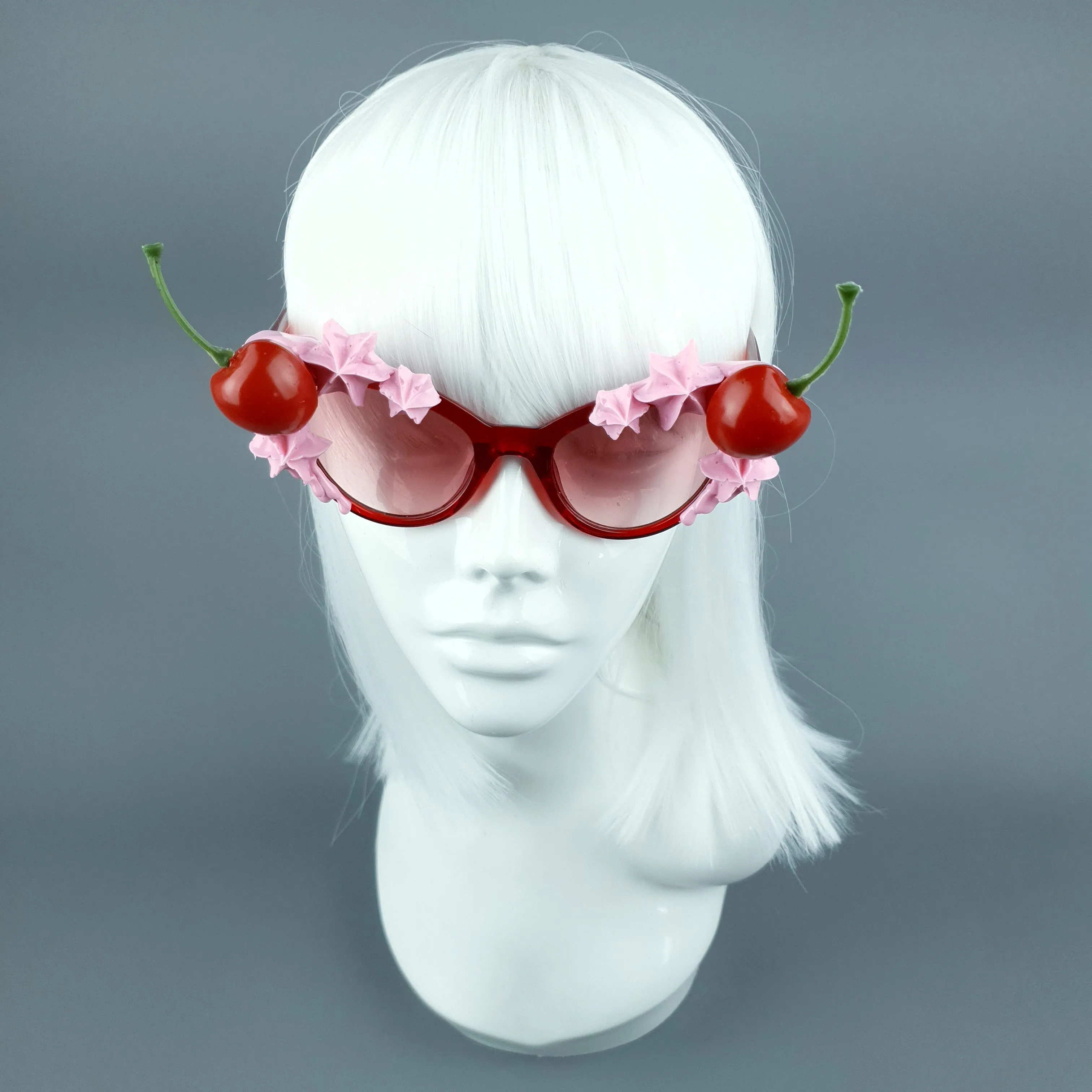 "Bimi" Pink Frosting Icing Cherry Sunglasses