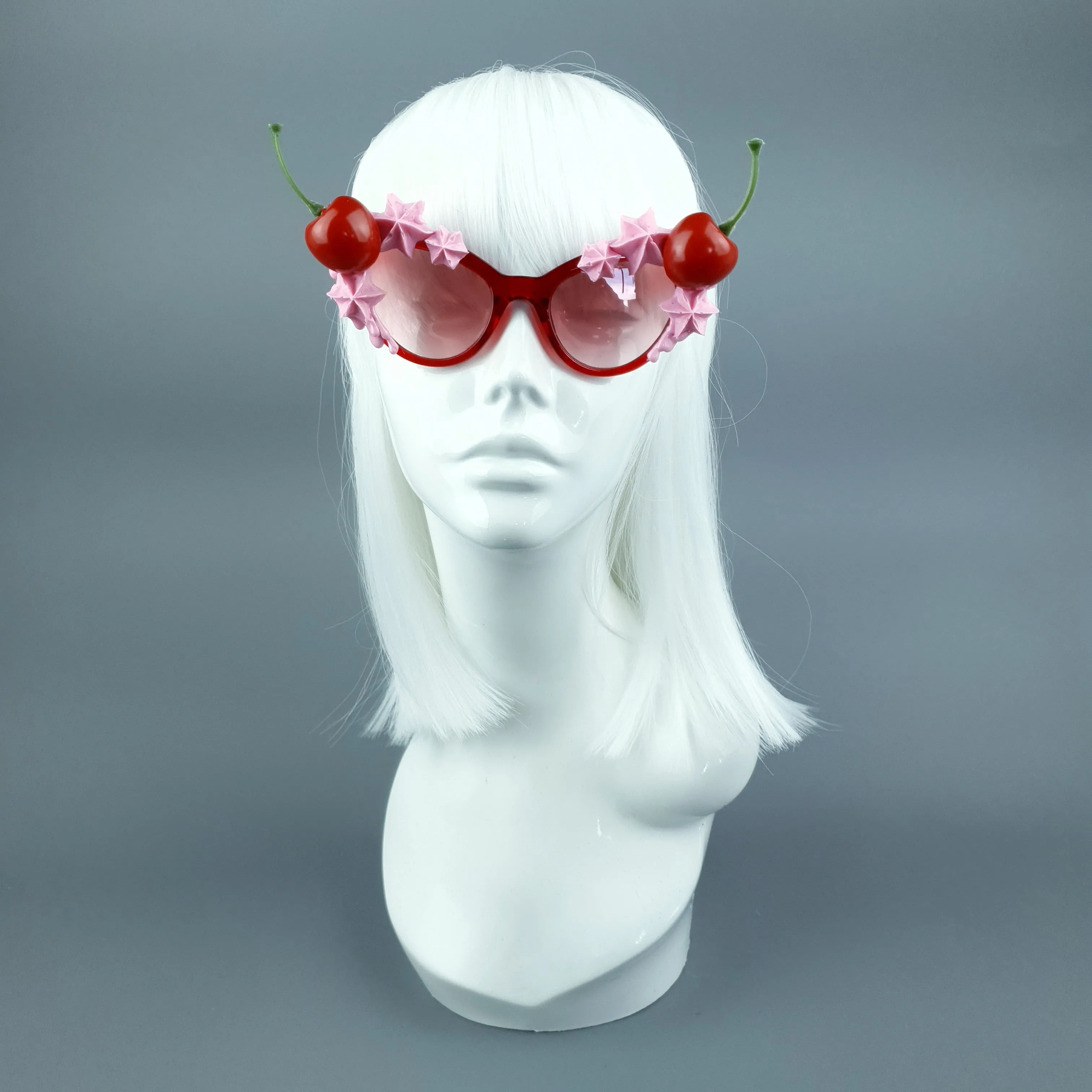 "Bimi" Pink Frosting Icing Cherry Sunglasses