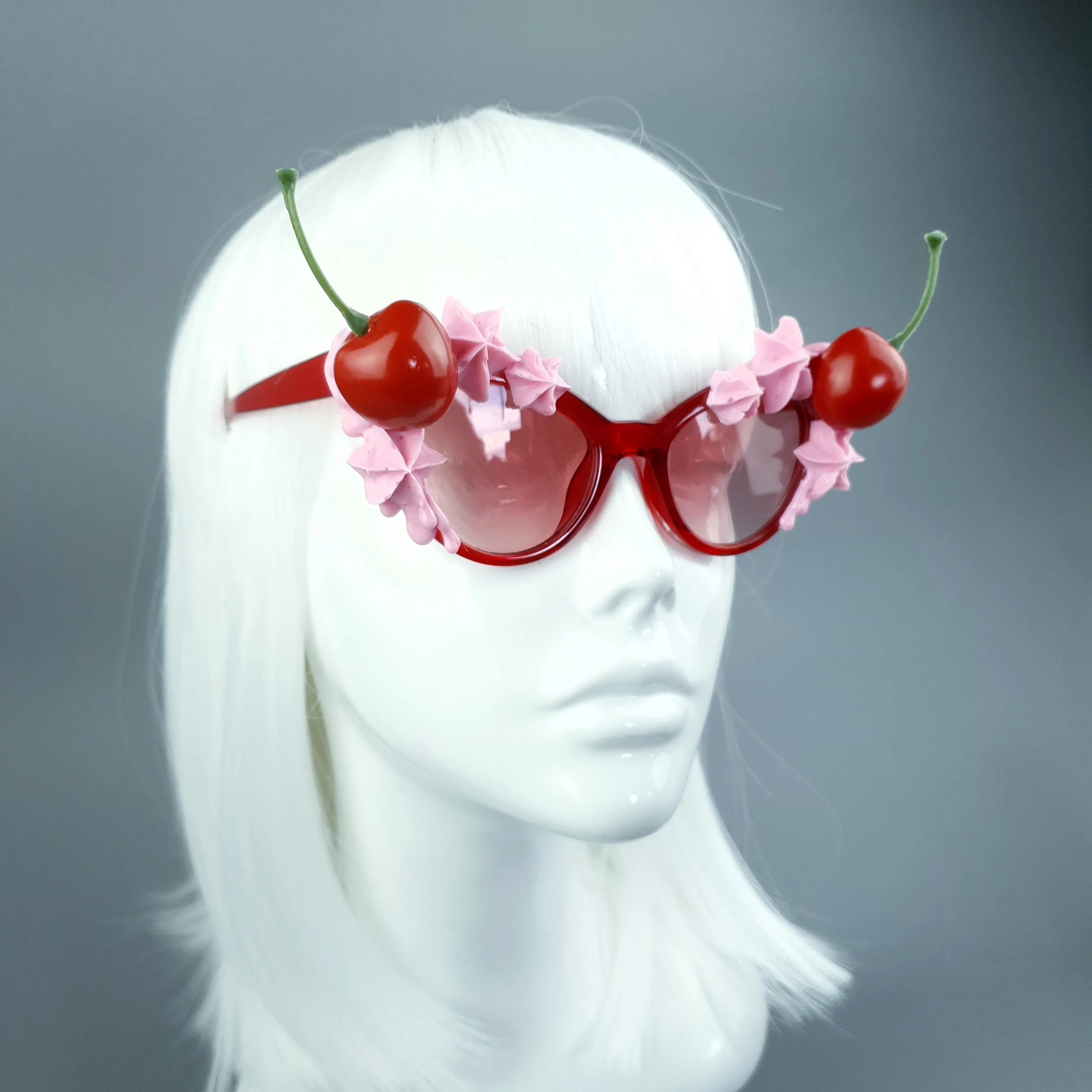 "Bimi" Pink Frosting Icing Cherry Sunglasses