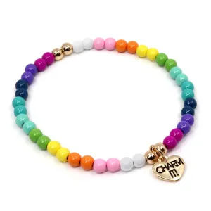 Rainbow Bead Stretch Bracelet