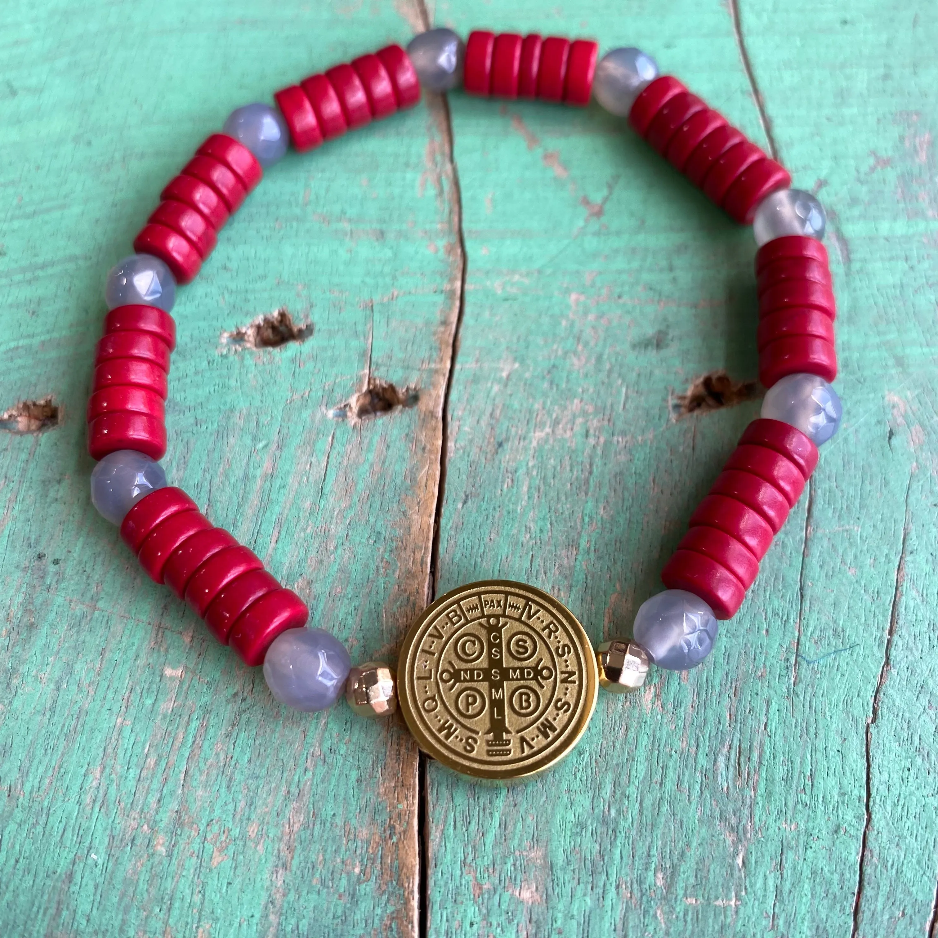 Red St Benedict Protection Bracelet