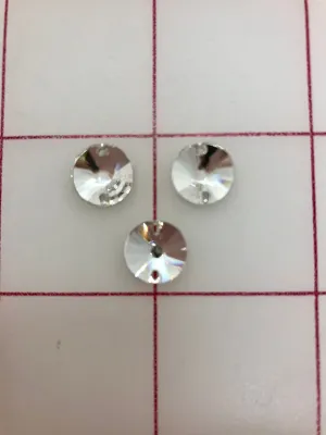 Rhinestones - 10mm Swarovski Round Crystal Sew-Ons 3-Pack