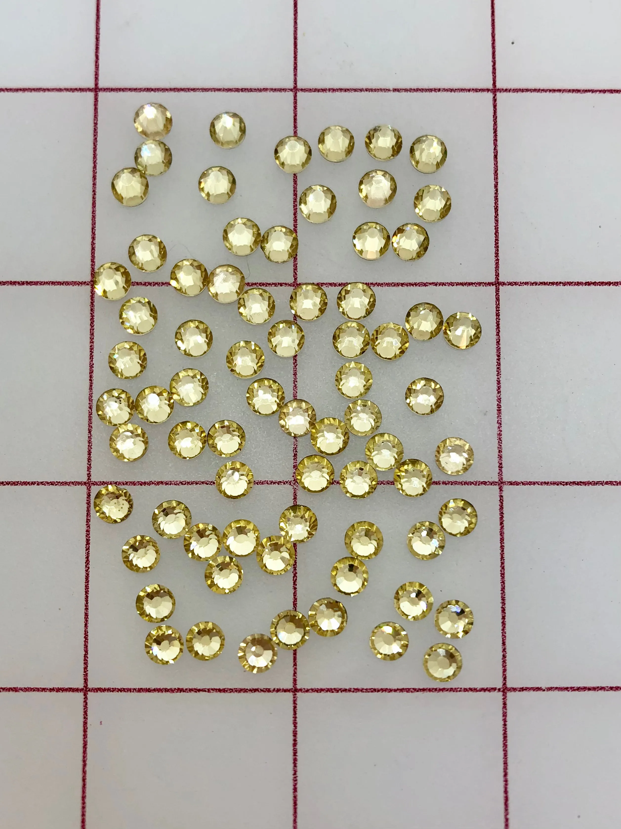 Rhinestones - 20ss Czech "Bright-Cut" Jonquil Flat Back