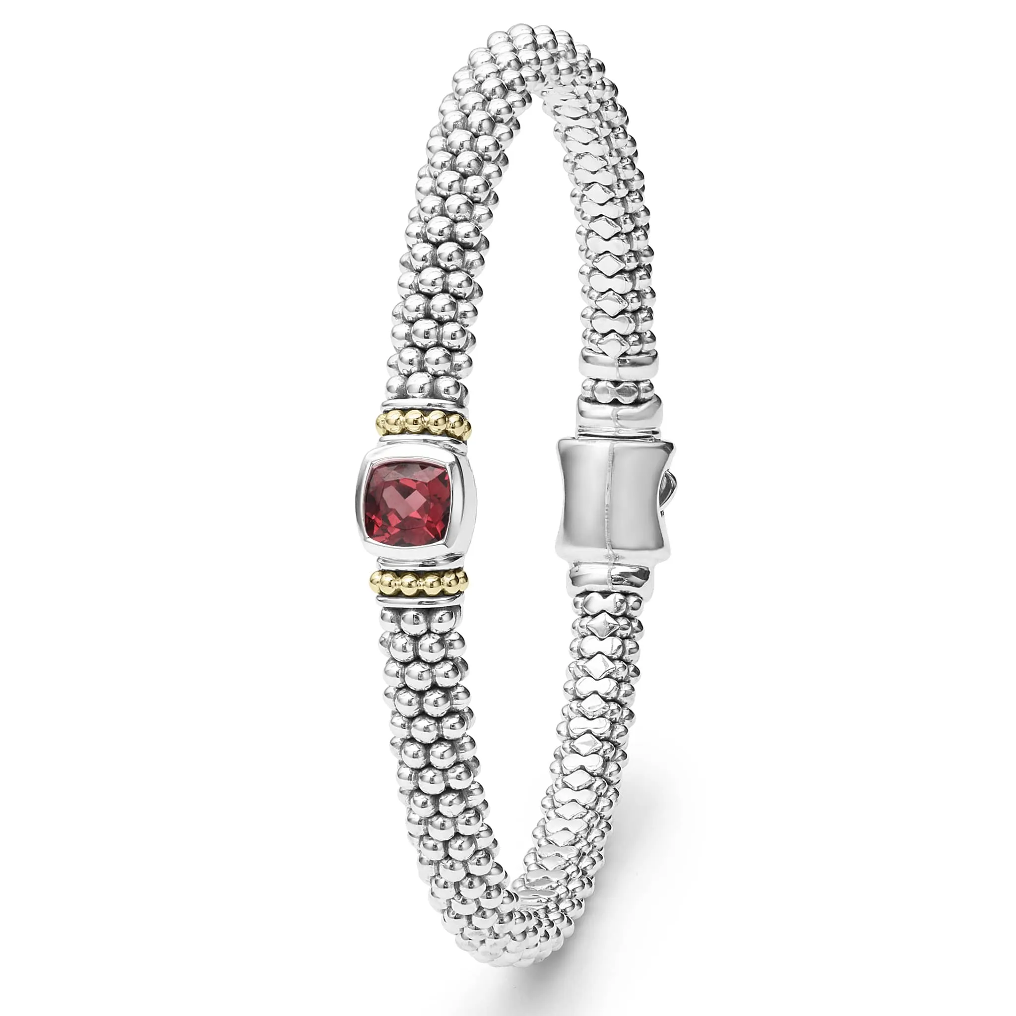 Rittenhouse Rhodolite Garnet Caviar Bracelet | 6mm