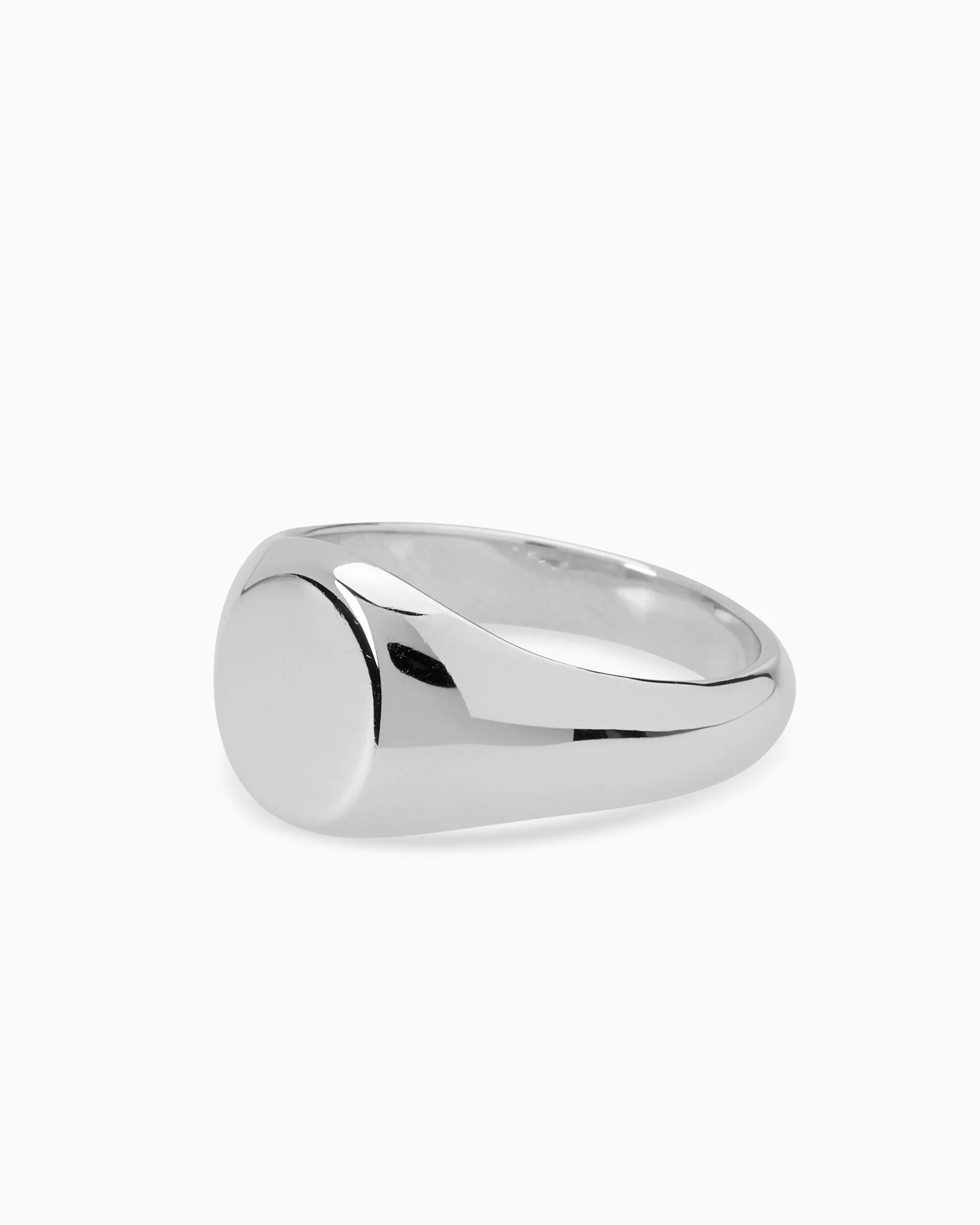 Signature Petite Signet Ring | Silver