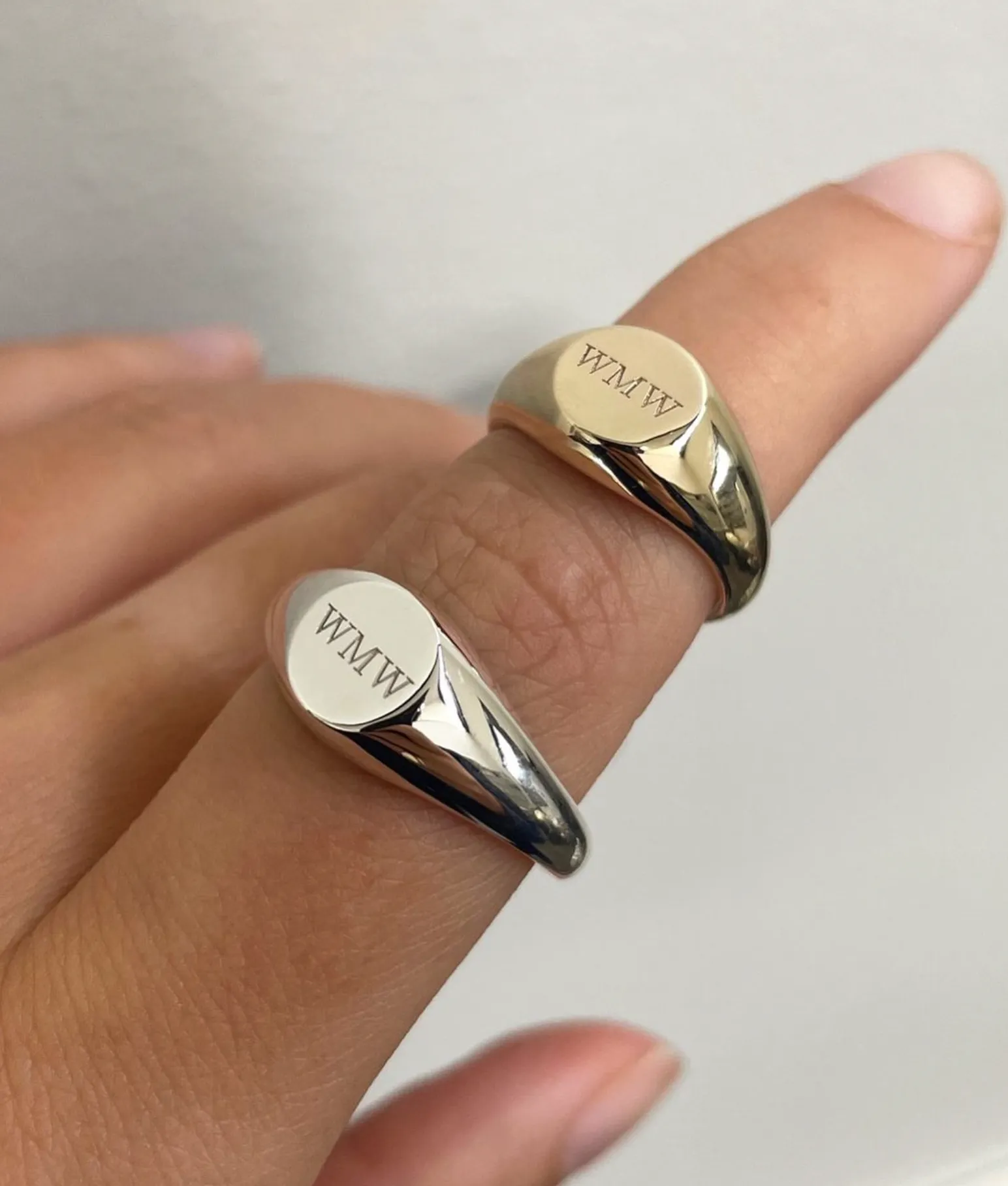 Signature Petite Signet Ring | Silver