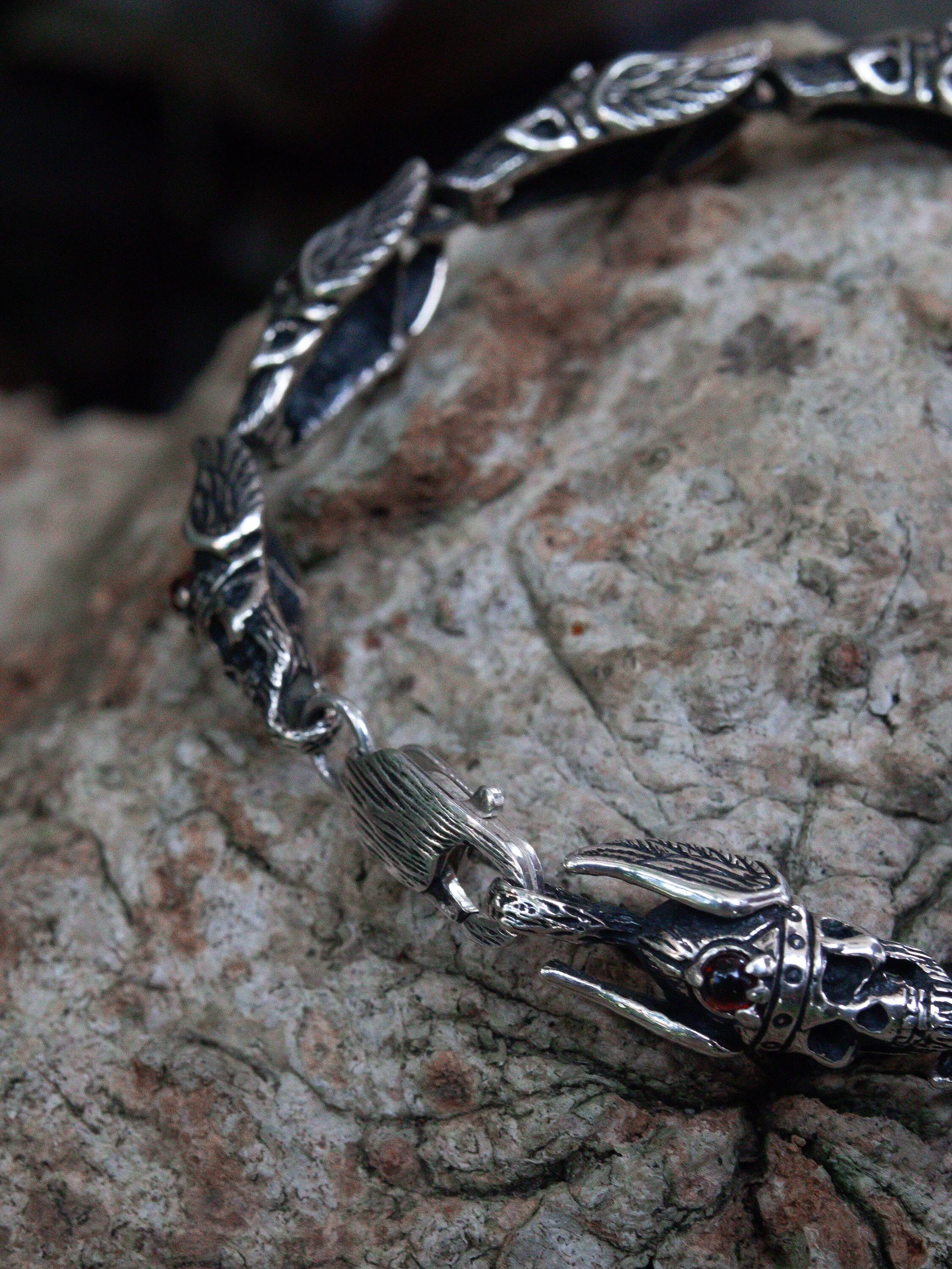 Skull Silver Bracelet "No Fear"