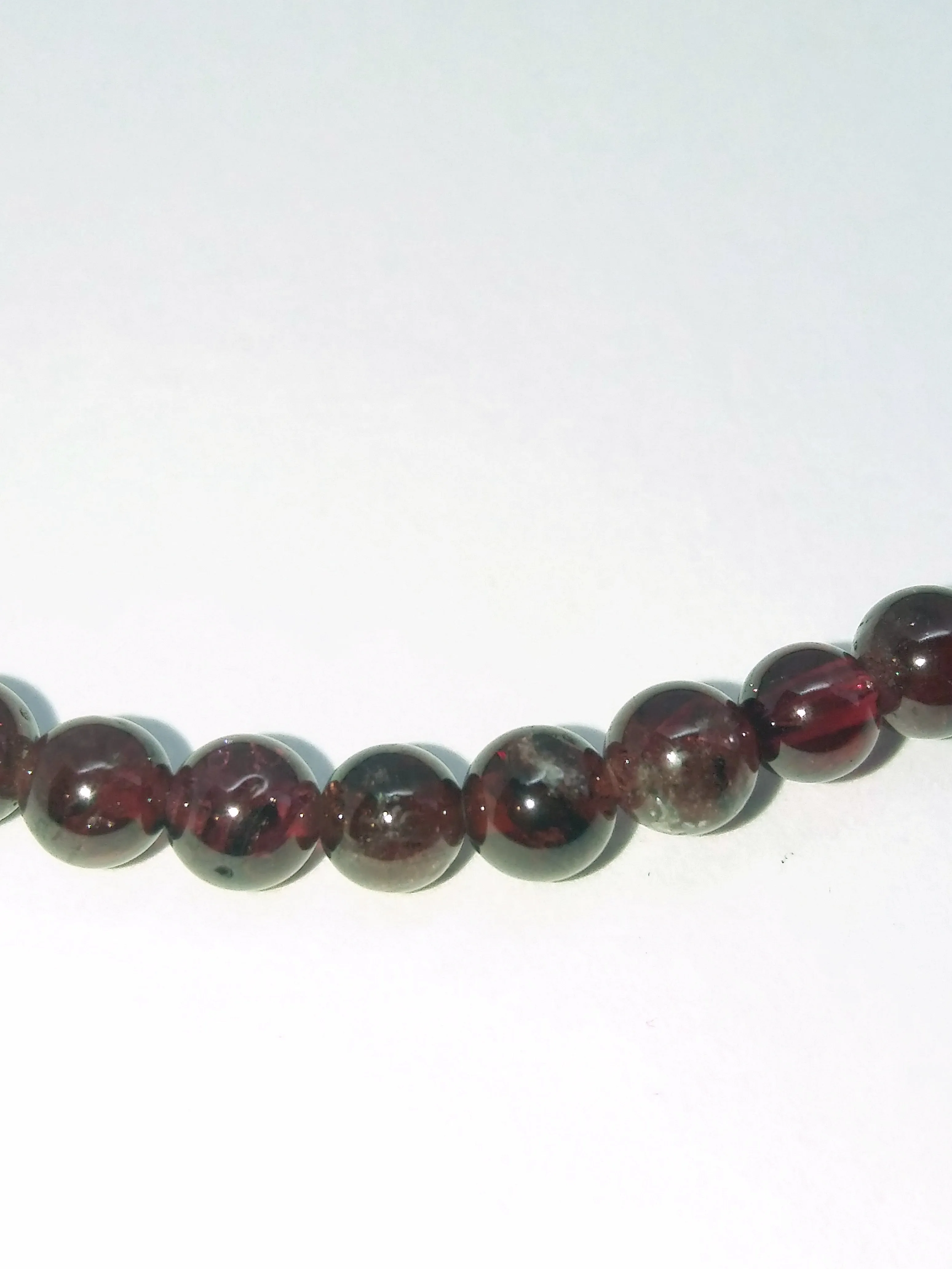 Small Garnet Beads Necklace Bracelet