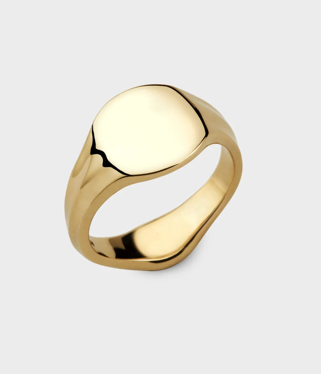 Small Signet Ring in 9ct Yellow Gold, Size K