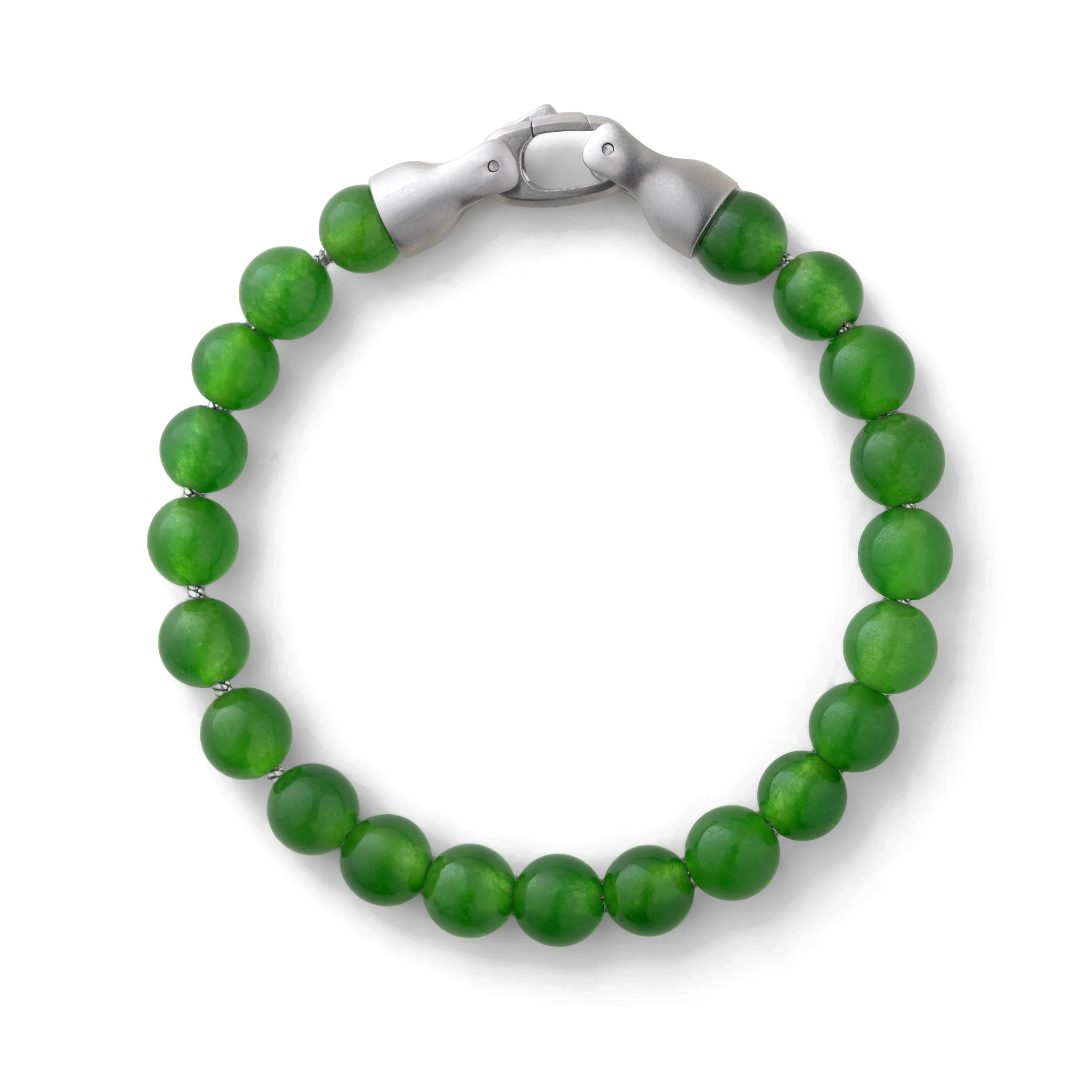 Spiritual Bead Bracelet, 8MM - Green Onyx