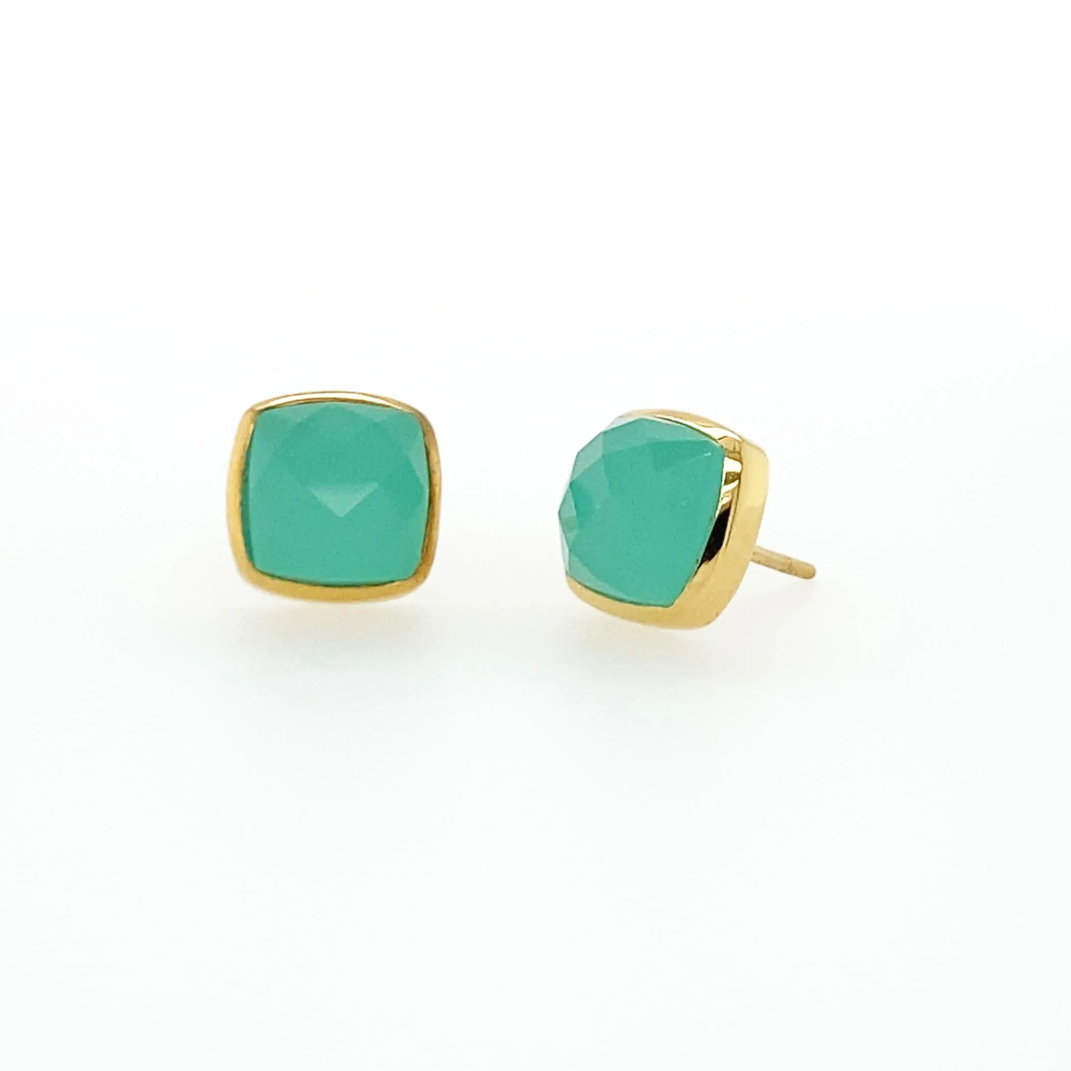 Square Studs - Gold