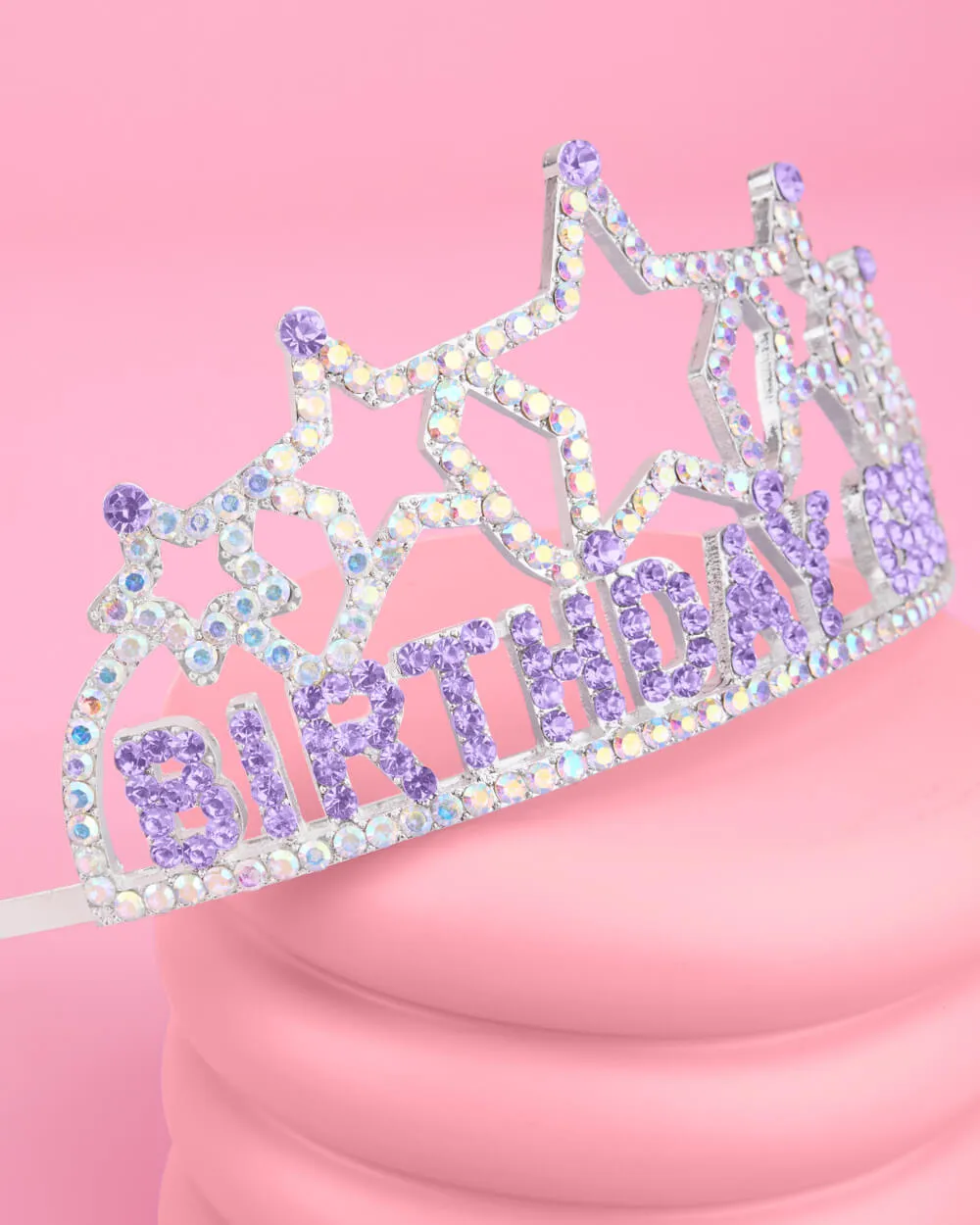 Star Girl Bday Tiara - rhinestones   metal