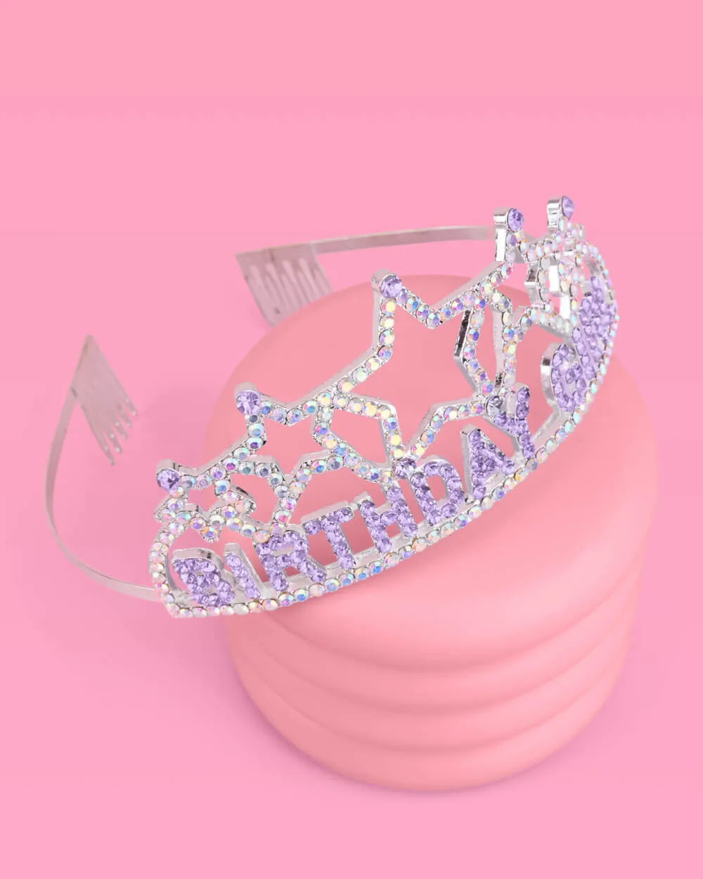 Star Girl Bday Tiara - rhinestones   metal