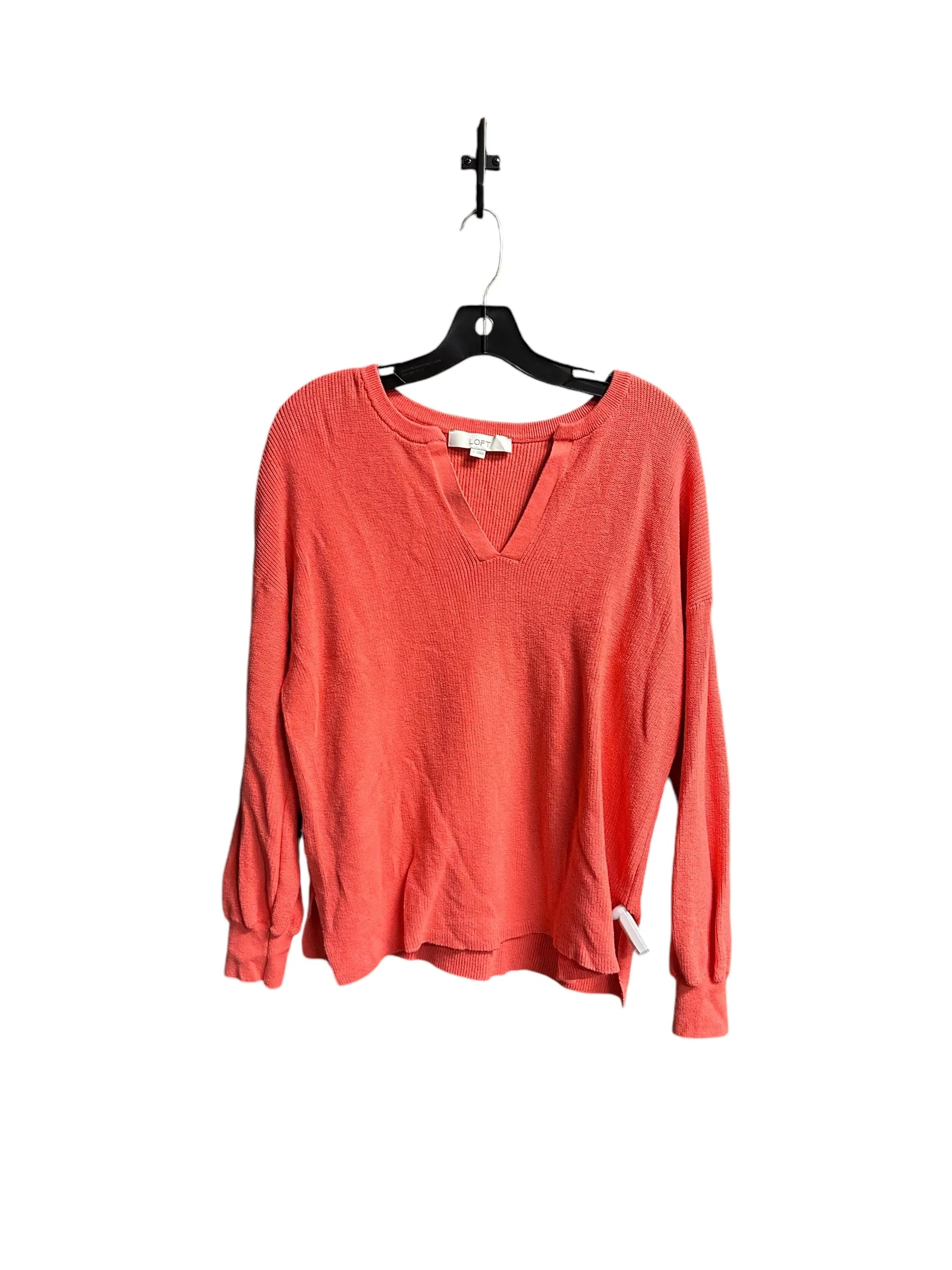 Sweater By Loft In Coral, Size: L