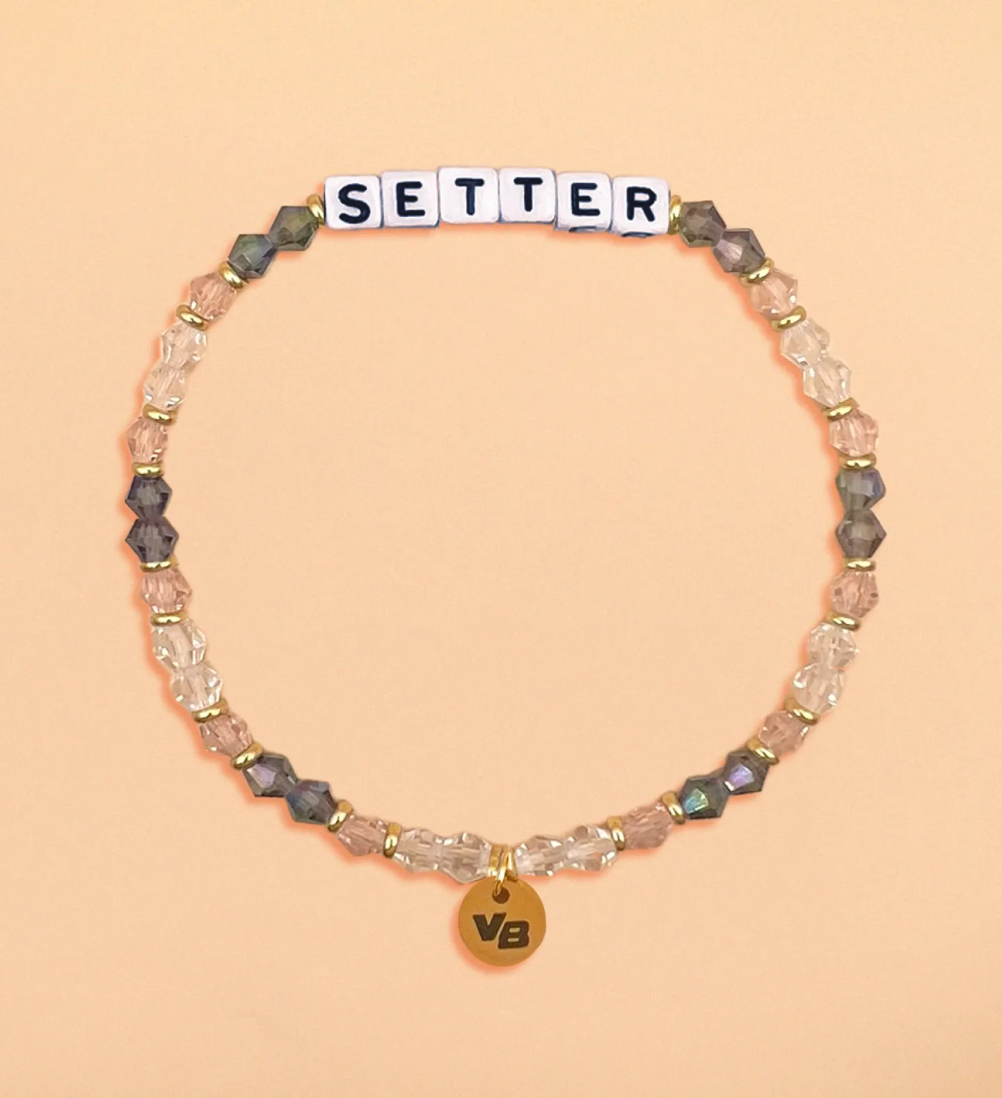 Volleyball Position Word Letter Bead Bracelet - SETTER